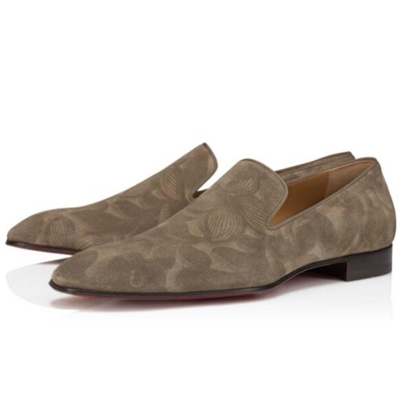 Christian Louboutin 3240038 Dandelion Flat Velvet Leather Loafers shoes, 43 - Picture 2 of 11